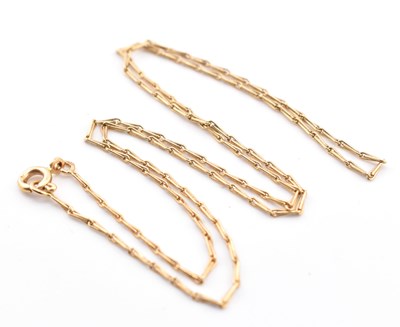 Lot 219 - 18CT GOLD CHAIN NECKLACE