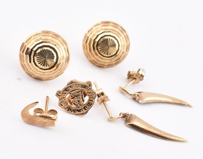 Lot 164 - COLLECTION OF GOLD EARRINGS AF