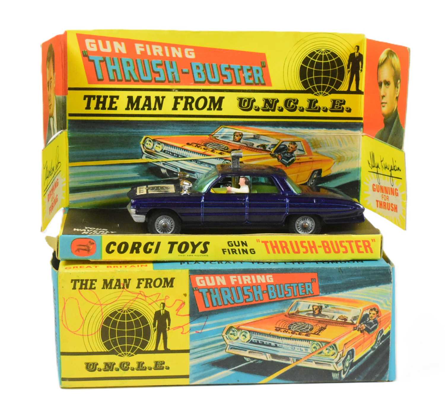 Lot 55 - DIECAST - VINTAGE CORGI TOYS MAN FROM UNCLE THRUSH BUSTER