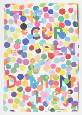 Lot 30 - DAMIEN HIRST - CURRENCY - 2022 SIGNED ORIGINAL EXHIBITION POSTER