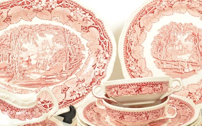 Lot 3 - COLLECTION OF MASONS ENGLISH IRONSTONE VISTA DINNER SERVICE