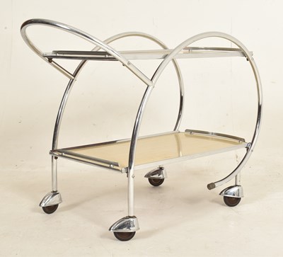 Lot 29 - RANLEIGH - MID CENTURY CHROMED FRAMED DRINKS TROLLEY