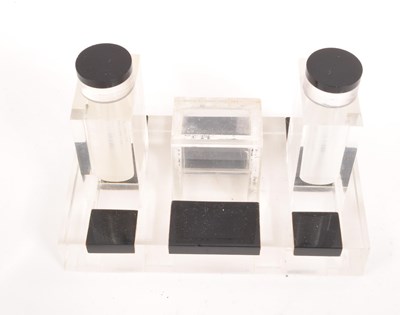 Lot 221 - 1920S - 1930S ART DECO PLASTIC ACRYLIC TABLE CRUET SET