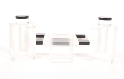Lot 221 - 1920S - 1930S ART DECO PLASTIC ACRYLIC TABLE CRUET SET
