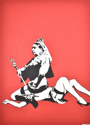 Lot 100 - BANKSY (B.1974) - QUEEN VIC, 2003 - SCREENPRINT 64/500 - WITH COA