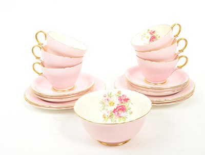 Lot 22 - SHELLEY - LAWLEYS - EARLY 20TH CENTURY PORCELAIN TEA SET