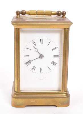 Lot 229 - WORDLEY & CO - EARLY 20TH CENTURY FRENCH CARRIAGE CLOCK