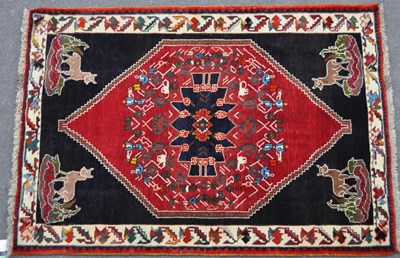 Lot 957 - 20TH CENTURY SOUTH WEST PERSIAN QASHGAI RUG