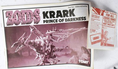 Lot 665 - ZOIDS - VINTAGE TOMY ZOIDS - KRARK PRINCE OF DARKNESS