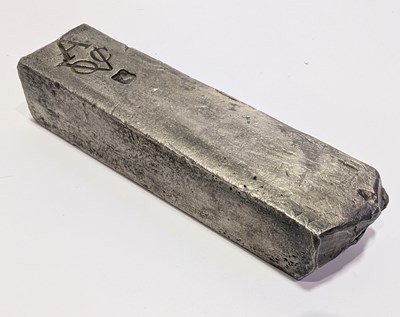 Lot 20 - DUTCH (V.O.C.) SILVER INGOT BAR SALVAGE ROOSWIJK CARGO CIRCA 1739
