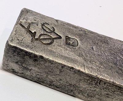 Lot 20 - DUTCH (V.O.C.) SILVER INGOT BAR SALVAGE ROOSWIJK CARGO CIRCA 1739
