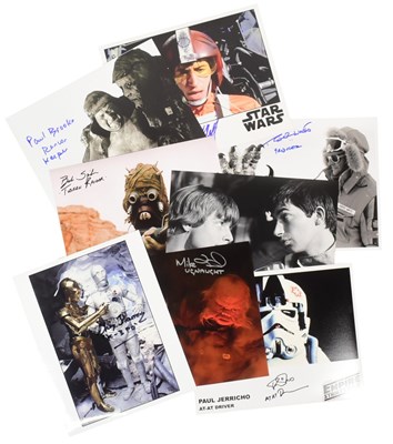 Lot 483 - STAR WARS - ORIGINAL TRILOGY - COLLECTION OF SIGNED 8X10" PHOTOGRAPHS