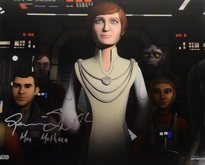 Lot 479 - STAR WARS - GENEVIEVE O'REILLY - STAR WARS REBELS SIGNED PHOTO