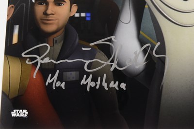 Lot 93 - STAR WARS - GENEVIEVE O'REILLY - STAR WARS REBELS SIGNED PHOTO