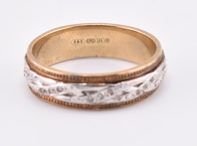 Lot 420 - THREE 9CT GOLD & GEM SET RINGS & 14CT RUSSIAN WEDDING BAND