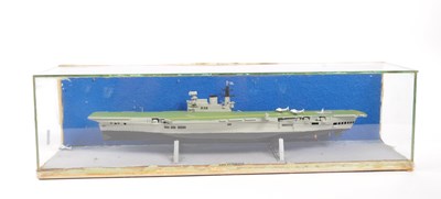 Lot 233 - H. M. S. VICTORIOUS - VINTAGE MID CENTURY MODEL AIRCRAFT CARRIER