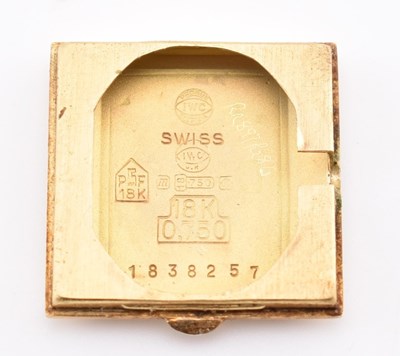 Lot 22 - HALLMARKED 18CT GOLD INTERNATIONAL WATCH COMPANY WRISTWATCH