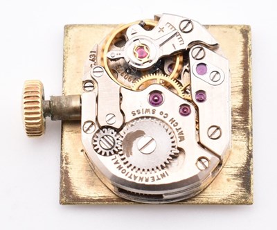 Lot 22 - HALLMARKED 18CT GOLD INTERNATIONAL WATCH COMPANY WRISTWATCH