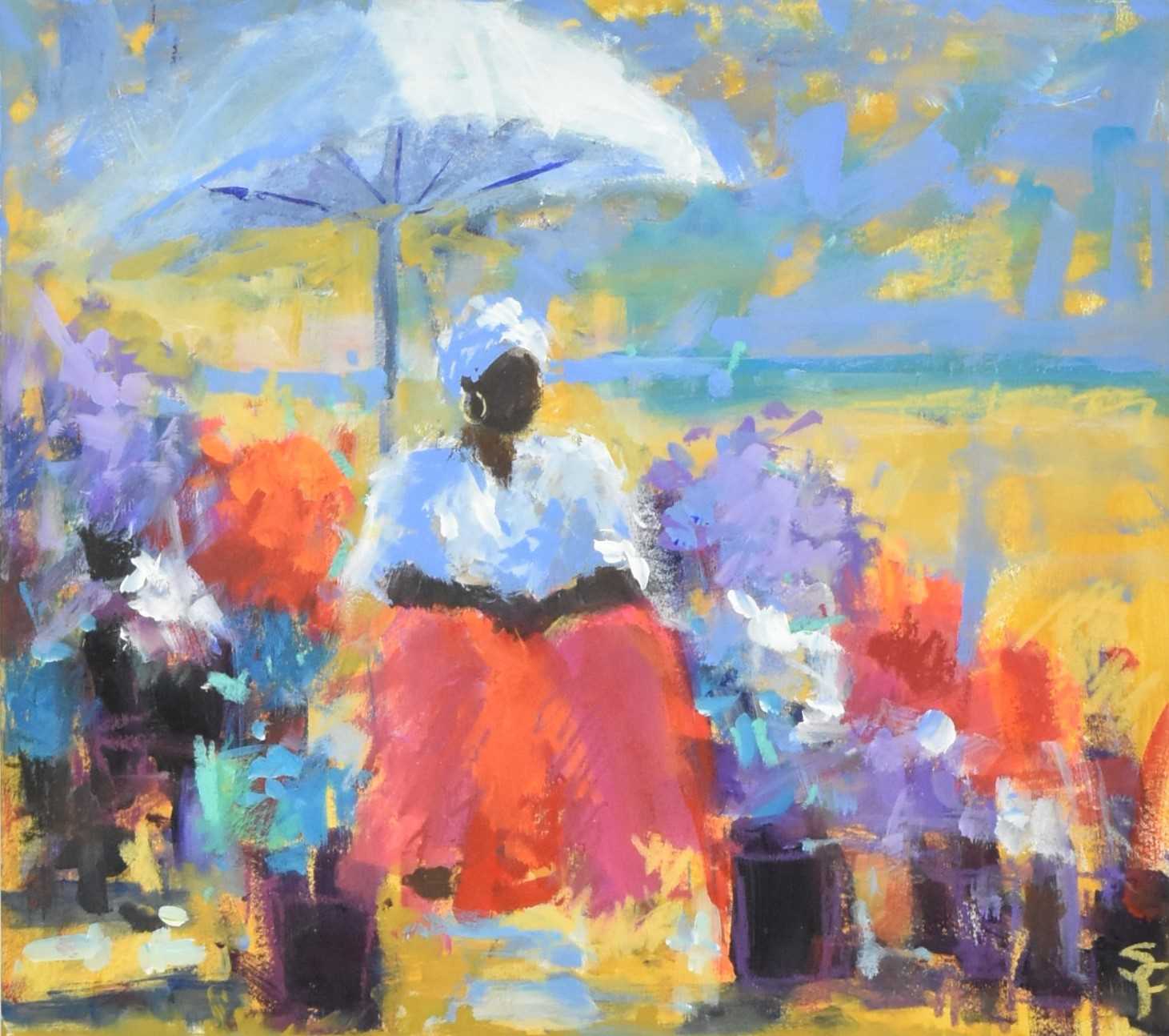 Lot 30 - SORAYA FRENCH PSWA, SFP (1957-) - MIXED MEDIA PAINTING