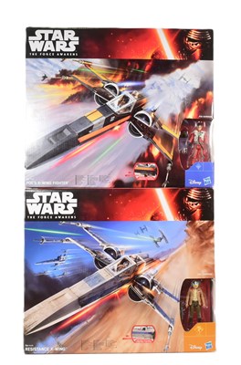 Lot 467 - STAR WARS - THE FORCE AWAKENS - HASBRO X-WING FIGHTER PLAYSETS