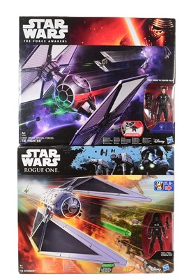 Lot 463 - STAR WARS - ROGUE ONE / FORCE AWAKENS - TIE FIGHTER PLAYSETS