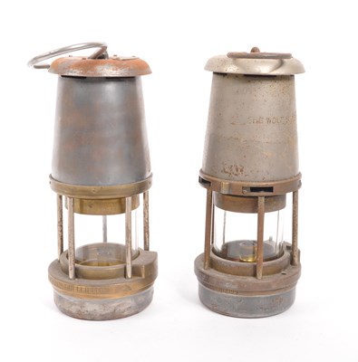 Lot 236 - THE WOLF SAFETY LAMP CO. - TWO 20TH CENTURY MINERS' LAMPS