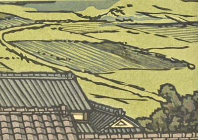 Lot 37 - KATSUYUKI NISHIJIMA (B. 1945) - ROOF OF SHOGOIN TEMPLE