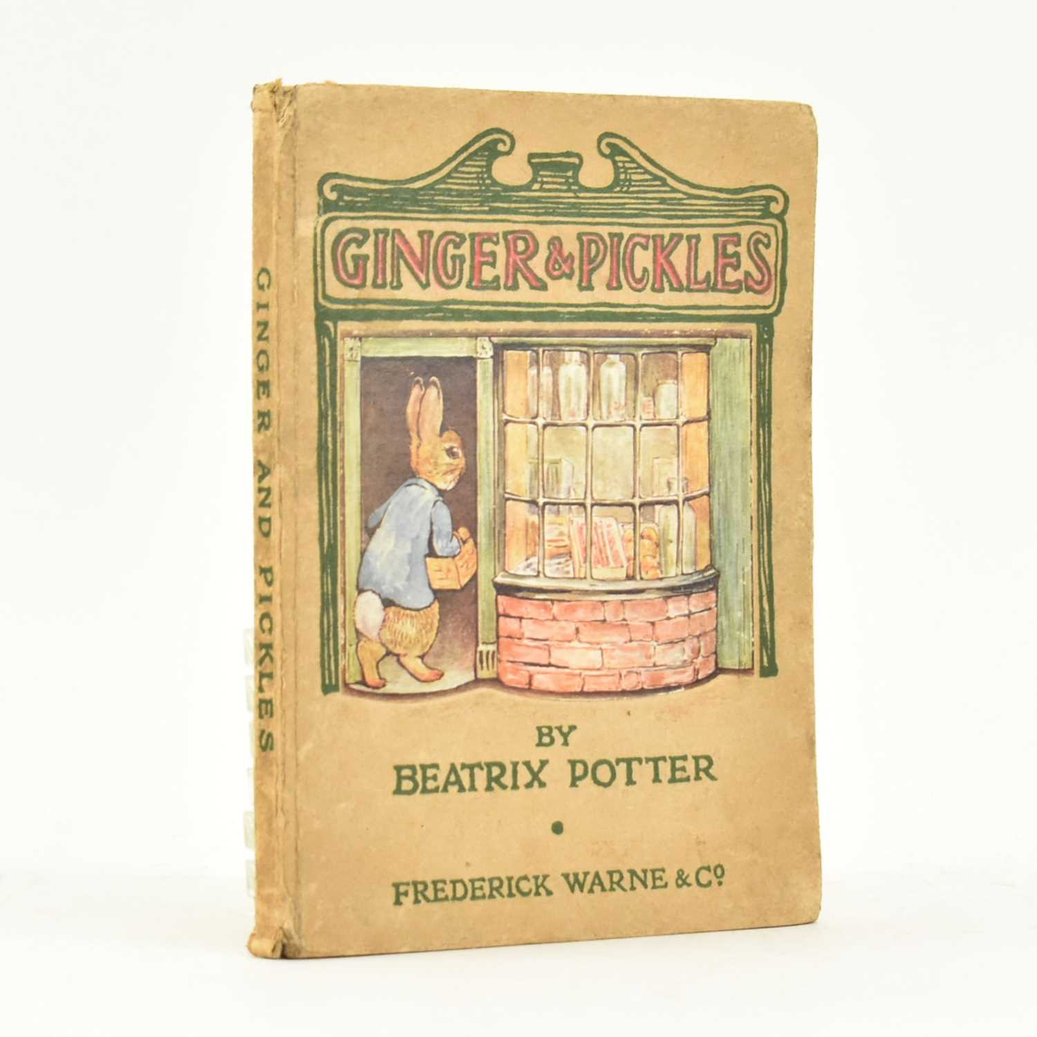 Lot 87 - POTTER, BEATRIX. 1909 GINGER & PICKLES FIRST EDITION IN ORIG. BINDING
