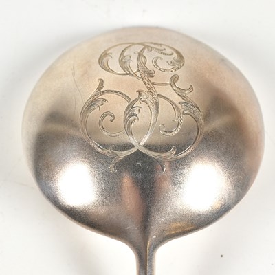 Lot 5 - CASED SILVER RUSSIAN LARGE ANOINTING SPOON