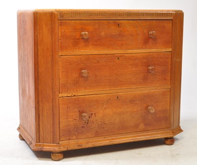 Lot 1042 - ART DECO OAK CHEST OF DRAWERS