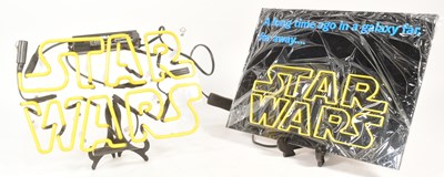 Lot 251 - STAR WARS - 'STAR WARS' NEON LIGHT-UP DISPLAY SIGN