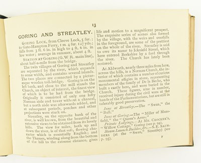Lot 48 - LONDON. [1882] TAUNT'S MAP AND GUIDE TO THE THAMES, NEW POCKET EDITION