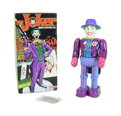 Lot 408 - TINPLATE TOYS - JAPANESE BILLIKEN SHOKAI JOKER ROBOT