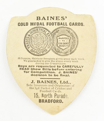 Lot 174 - BAINES GOLD MEDAL FOOTBALL CARDS. LEEDS CITY SHIELD CARD