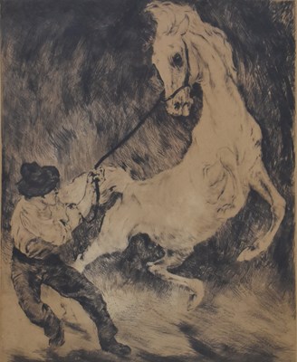 Lot 504 - CURT MEYER-EBERHARDT (1895-1977) - LIMITED EDITION ETCHING OF HORSE