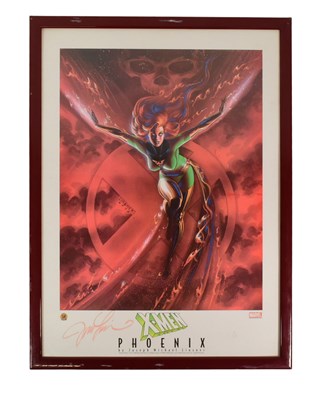 Lot 448 - MARVEL - JOSEPH MICHAEL LINSNER - 'PHOENIX' SIGNED PRINT