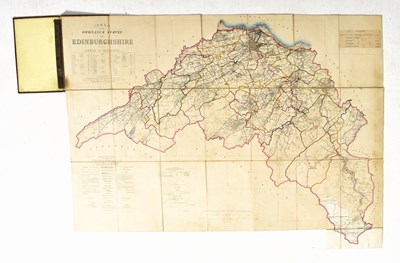 Lot 125 - MAPS. COLLECTION OF MID 19TH CENTURY FOLDING MAPS OF SCOTLAND