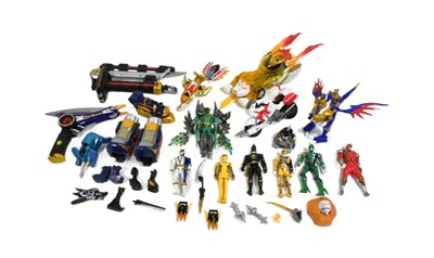 Lot 444 - POWER RANGERS - COLLECTION OF ASSORTED BANDAI ACTION FIGURES