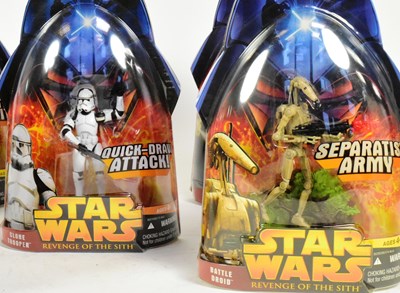 Lot 299 - STAR WARS - REVENGE OF THE SITH - MOC CARDED ACTION FIGURES