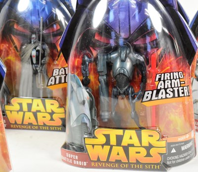Lot 299 - STAR WARS - REVENGE OF THE SITH - MOC CARDED ACTION FIGURES