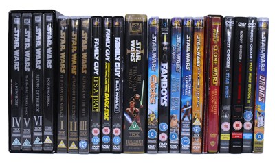 Lot 313 - STAR WARS - COLLECTION OF ASSORTED DVDS