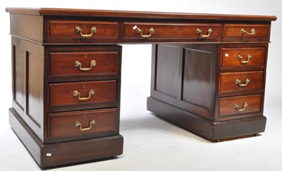 Lot 991 - VINTAGE 20TH CENTURY GEORGE III REVIVAL OFFICE DESK