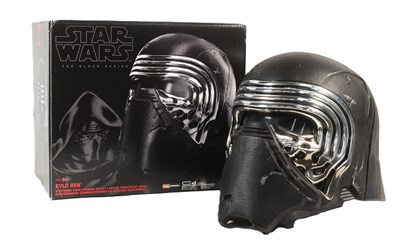 Lot 350 - STAR WARS - THE BLACK SERIES - KYLO REN VOICE CHANGER HELMET