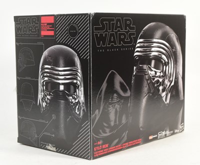 Lot 350 - STAR WARS - THE BLACK SERIES - KYLO REN VOICE CHANGER HELMET