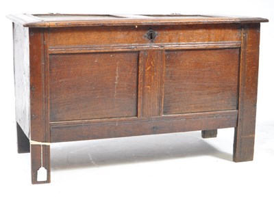 Lot 962 - 17TH CENTURY ENGLISH SOLID OAK COFFER CHEST