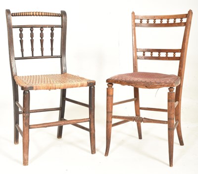 Lot 942 - TWO LATE 19TH CENTURY NORTH COUNTRY CHAIRS