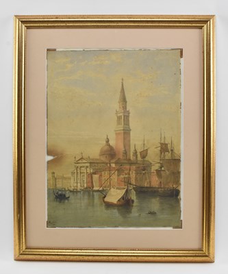 Lot 311 - JOHN DOBBIN (1815-1888) - ABBAZIA SAN GIORGIO MAGGIORE, VENICE WATERCOLOUR