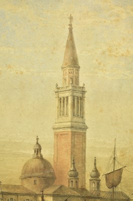 Lot 311 - JOHN DOBBIN (1815-1888) - ABBAZIA SAN GIORGIO MAGGIORE, VENICE WATERCOLOUR