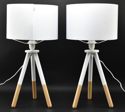 Lot 306 - PAIR OF CONTEMPORARY DESIGNER TABLE LAMPS