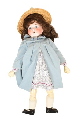 Lot 331 - MID 20TH CENTURY GERMAN BISQUE HEADED DOLL